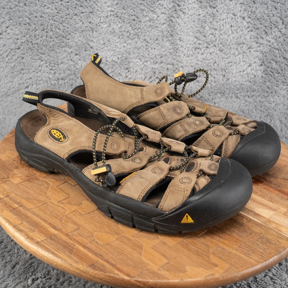 KEEN Newport H2 Sandals Mens 11 Brown Good Waterproof Leather Hiking‎ Shoes
